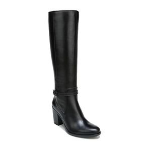 Naturalizer Women's Kalina Wide Calf Knee High Boots Black Leather Size 7